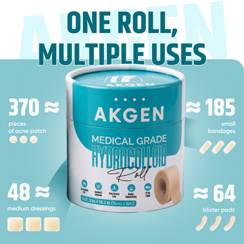 AKGEN Hydrocolloid Rolls 2in x 19.7ft